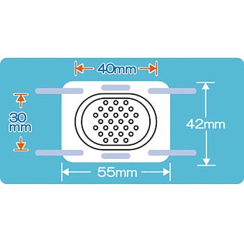 7032 ププレ眼帯 医家向用 日進医療器 1個 100枚 通販モノタロウ