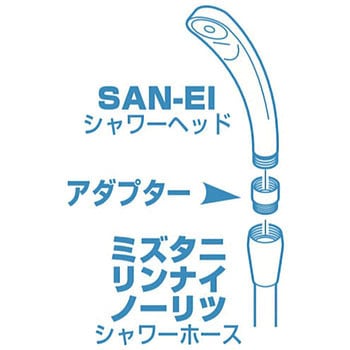 シャワーヘッドアダプター SANEI