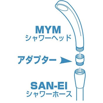 シャワーヘッドアダプター SANEI
