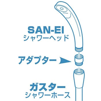 シャワーヘッドアダプター SANEI