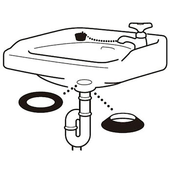 排水栓取付パッキン SANEI