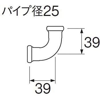 洗浄管連結エルボ SANEI