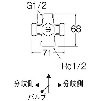 D式分岐バルブ SANEI