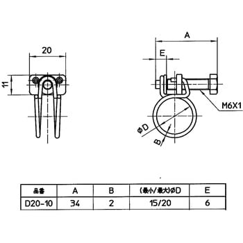 D20-10 ワイヤバンド 1個 SANEI 【通販サイトMonotaRO】