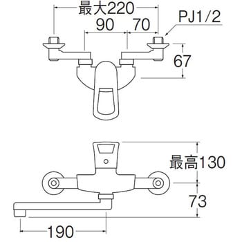 K1712K-13 シングル混合栓 1個 SANEI 【通販サイトMonotaRO】