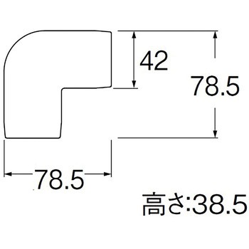 平面エルボカバー90° SANEI