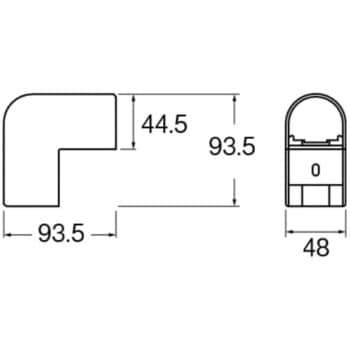立面アウトコーナー90° SANEI