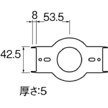 壁貫通チーズカバー用スペーサー SANEI