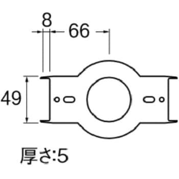 壁貫通チーズカバー用スペーサー SANEI