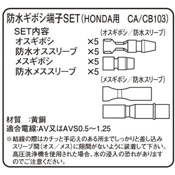 防水ギボシ端子セット(S) KITACO