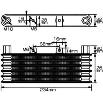 NスーパーオイルクーラーKIT/5コア KITACO