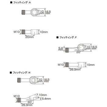 ＜ステンメッシュ＞フロントブレーキホース KITACO