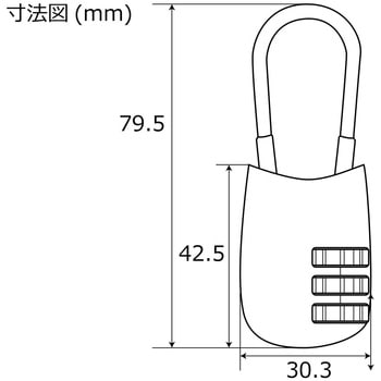 TSAロック 番号可変式 アイアイ