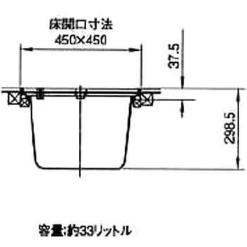 アルミ枠 床下収納庫 気密タイプ・450角タイプ・浅型【TKスペーサー