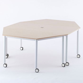 キャスターテーブル ホワイト脚 W1600×D800 アール・エフ・ヤマカワ