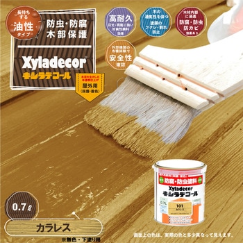 油性キシラデコール 油性木部保護塗料(木目を活かした半透明着色仕上げ) カンペハピオ