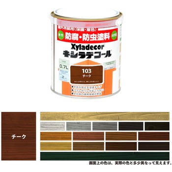 油性キシラデコール 油性木部保護塗料(木目を活かした半透明着色仕上げ) カンペハピオ