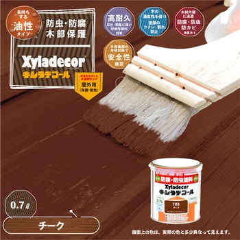 油性キシラデコール 油性木部保護塗料(木目を活かした半透明着色仕上げ) カンペハピオ