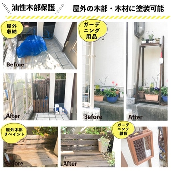 油性キシラデコール 油性木部保護塗料(木目を活かした半透明着色仕上げ) カンペハピオ
