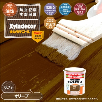 油性キシラデコール 油性木部保護塗料(木目を活かした半透明着色仕上げ) カンペハピオ
