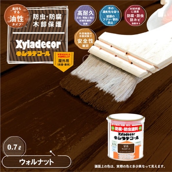 油性キシラデコール 油性木部保護塗料(木目を活かした半透明着色仕上げ) カンペハピオ