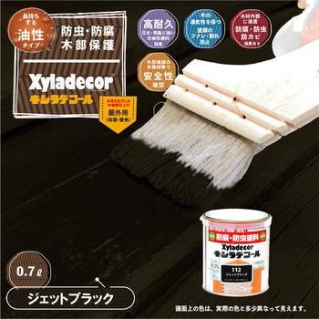 油性キシラデコール 油性木部保護塗料(木目を活かした半透明着色仕上げ) カンペハピオ