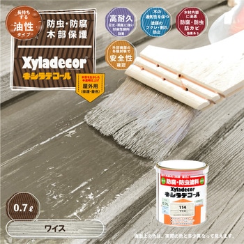 油性キシラデコール 油性木部保護塗料(木目を活かした半透明着色仕上げ) カンペハピオ