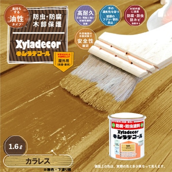 油性キシラデコール 油性木部保護塗料(木目を活かした半透明着色仕上げ) カンペハピオ