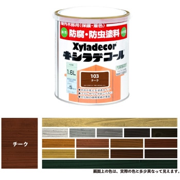 油性キシラデコール 油性木部保護塗料(木目を活かした半透明着色仕上げ) カンペハピオ