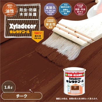 油性キシラデコール 油性木部保護塗料(木目を活かした半透明着色仕上げ) カンペハピオ