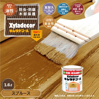 油性キシラデコール 油性木部保護塗料(木目を活かした半透明着色仕上げ) カンペハピオ