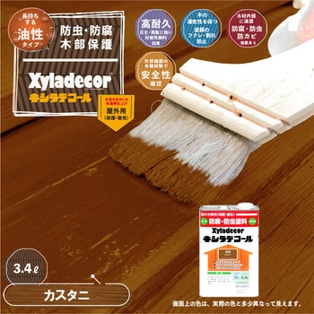 油性キシラデコール 油性木部保護塗料(木目を活かした半透明着色仕上げ) カンペハピオ