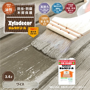 油性キシラデコール 油性木部保護塗料(木目を活かした半透明着色仕上げ) カンペハピオ