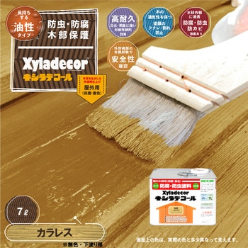 油性キシラデコール 油性木部保護塗料(木目を活かした半透明着色仕上げ) カンペハピオ