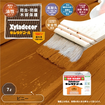 油性キシラデコール 油性木部保護塗料(木目を活かした半透明着色仕上げ) カンペハピオ