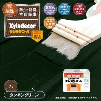 油性キシラデコール 油性木部保護塗料(木目を活かした半透明着色仕上げ) カンペハピオ