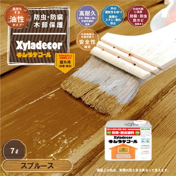 油性キシラデコール 油性木部保護塗料(木目を活かした半透明着色仕上げ) カンペハピオ