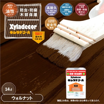 油性キシラデコール 油性木部保護塗料(木目を活かした半透明着色仕上げ) カンペハピオ