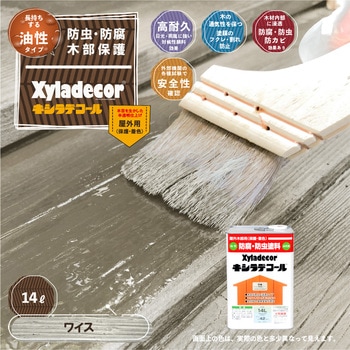 油性キシラデコール 油性木部保護塗料(木目を活かした半透明着色仕上げ) カンペハピオ