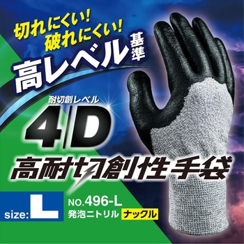 高耐切創性手袋ニトリルナックル FUKUTOKU