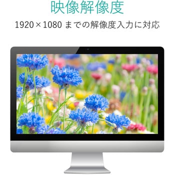 HDMIコンバーター HDMI-RCA(コンポジット) 給電用ケーブル付 エレコム