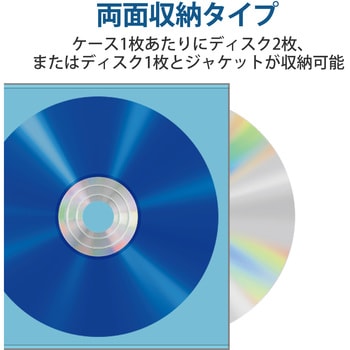 不織布ケース Blu-ray対応 両面収納 エレコム