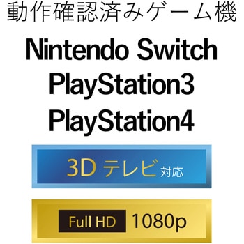 HDMI切替器 2～4ポート 入力 出力×1 小型 ブラック エレコム