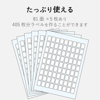 なまえラベル 汎用タイプ インクジェット フォト光沢紙 - エレコム