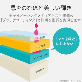 EJK-QTNA420 写真用紙 光沢 厚手 高画質 高精細 プラチナコーティング