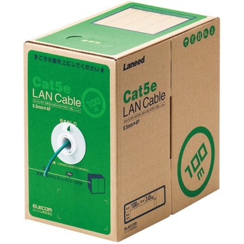 LANケーブル CAT5E 単線 段ボール箱入り(リレックス) RoHS 長尺 エレコム