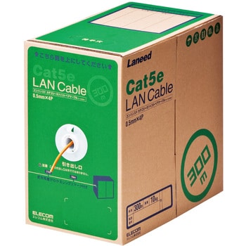 LD-CT2/DR300/RS LANケーブル CAT5E 単線 段ボール箱入り(リレックス