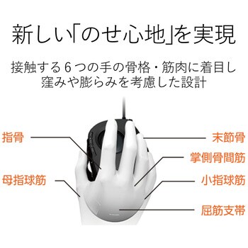 トラックボールマウス 有線 8ボタン 人差し指 チルトホイール搭載 DEFT エレコム