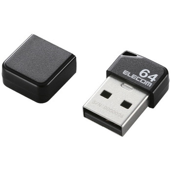 MF-SU2B16GBK USBメモリ USB2.0 小型 キャップ付 ストラップホール 1年