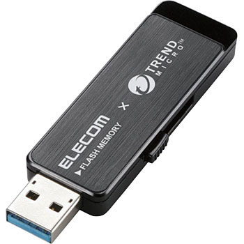 USBメモリ USB3.1(Gen1) ウイルスチェック パスワードロック 1年ライセンス エレコム キャップ式USBメモリ 【通販モノタロウ】